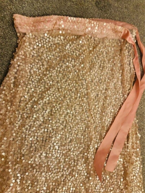 Pink Boutique Pink boutique 12 sequin statement tie up sarong skirt holiday beach festival party same day post