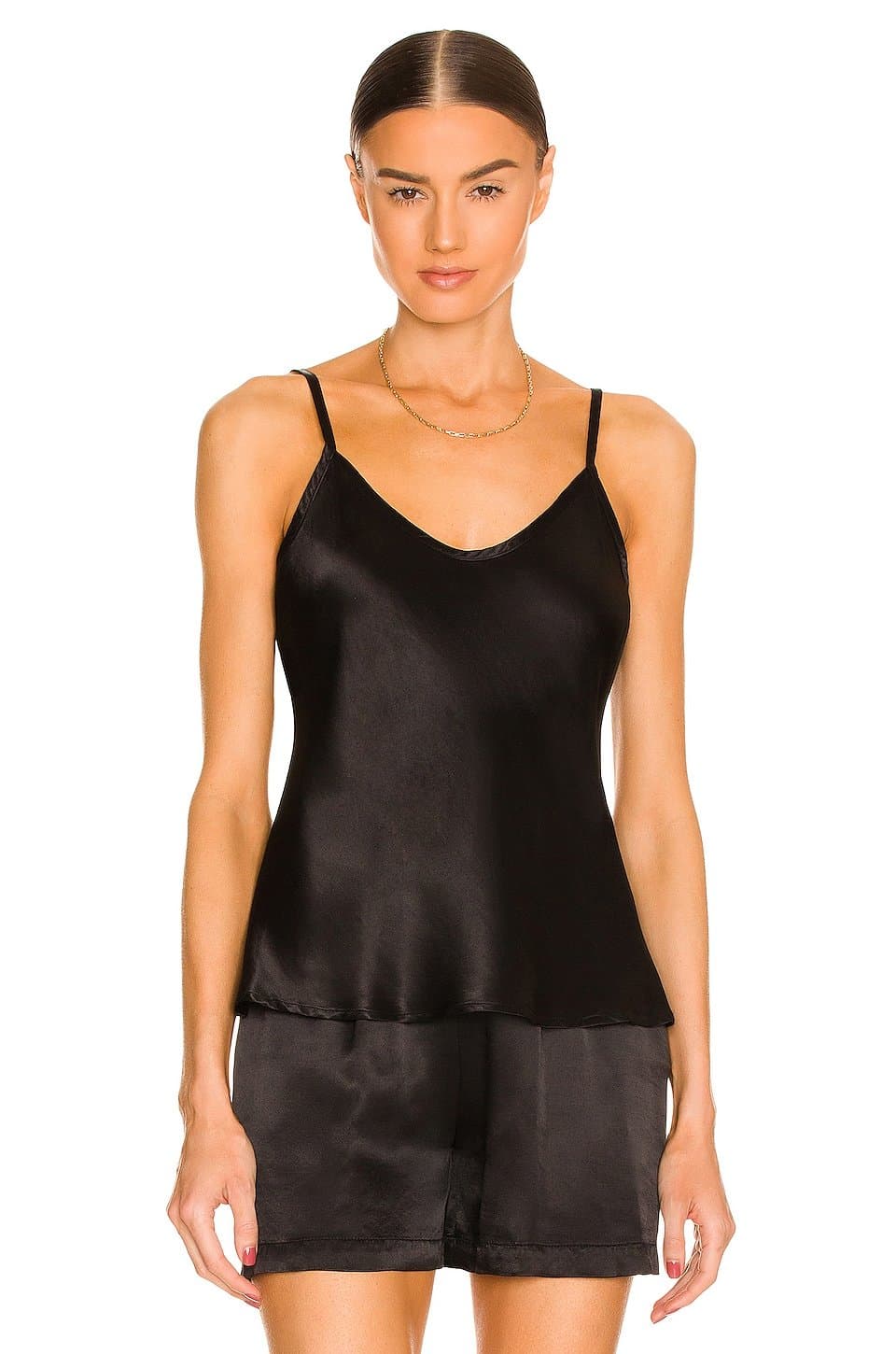 revolve Revolve Black Silk Bias Cami