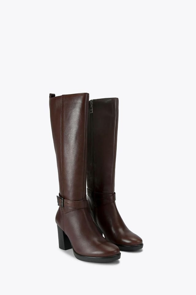 Carvela Carvela Women's 'Silver 2 Knee High' Leather Boots in Dark Brown - 2