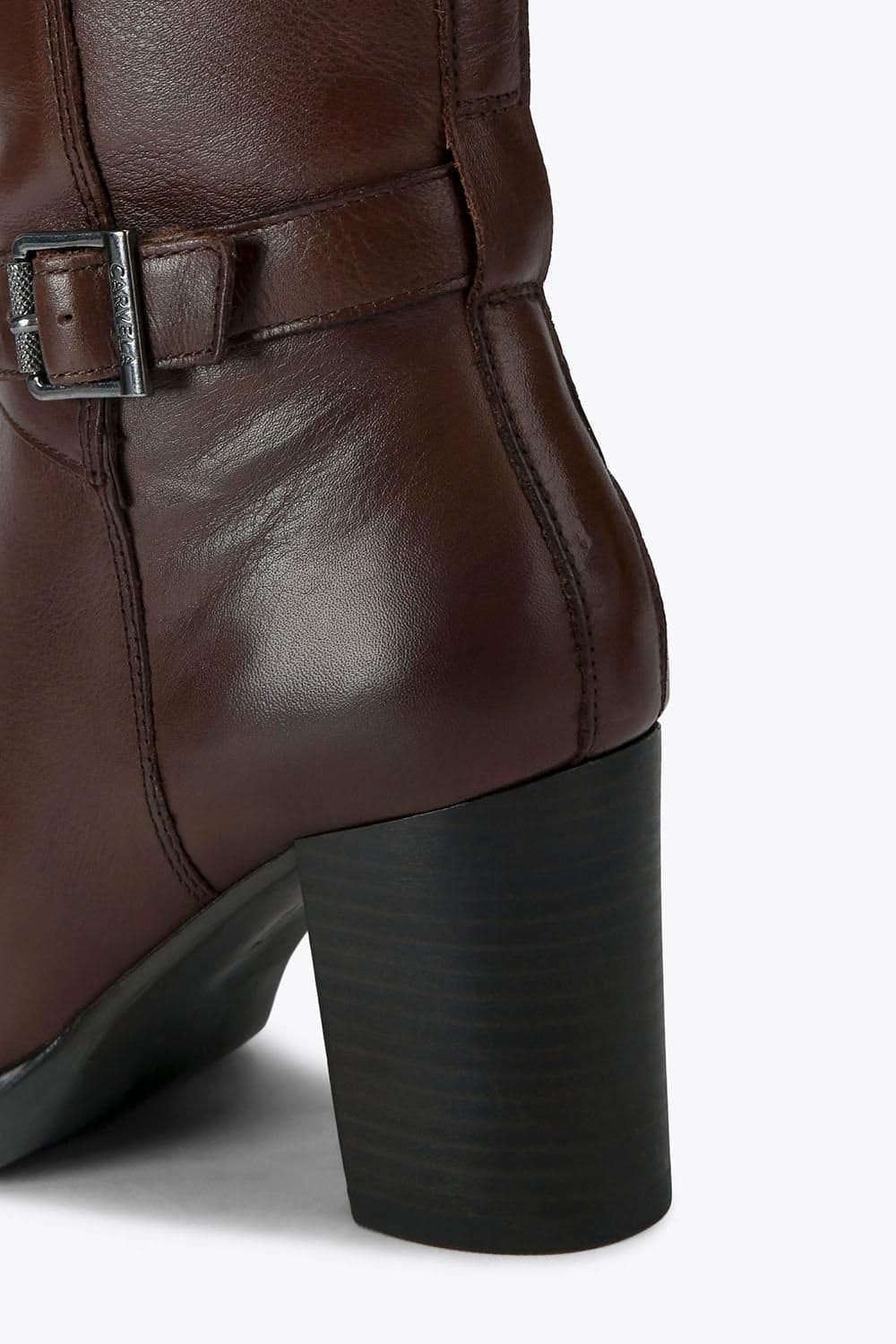 Carvela Carvela Women's 'Silver 2 Knee High' Leather Boots in Dark Brown - 4