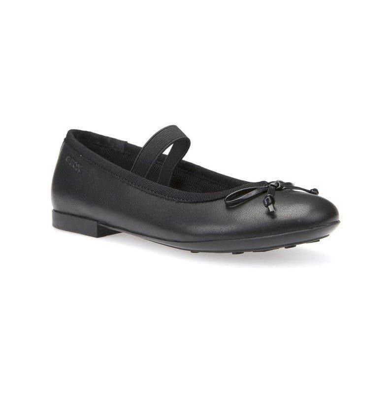 Geox Geox Women's Black Leather Ballet Flats