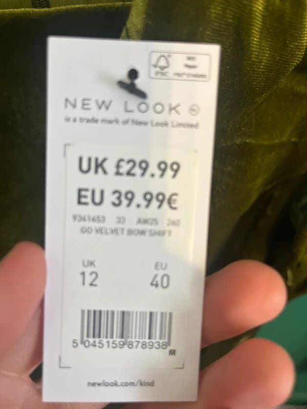 New Look Velvet dress