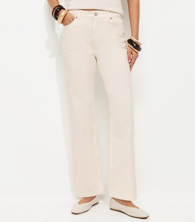 New Look Women's Anica Off White Straight Leg Jeans New Look - 2