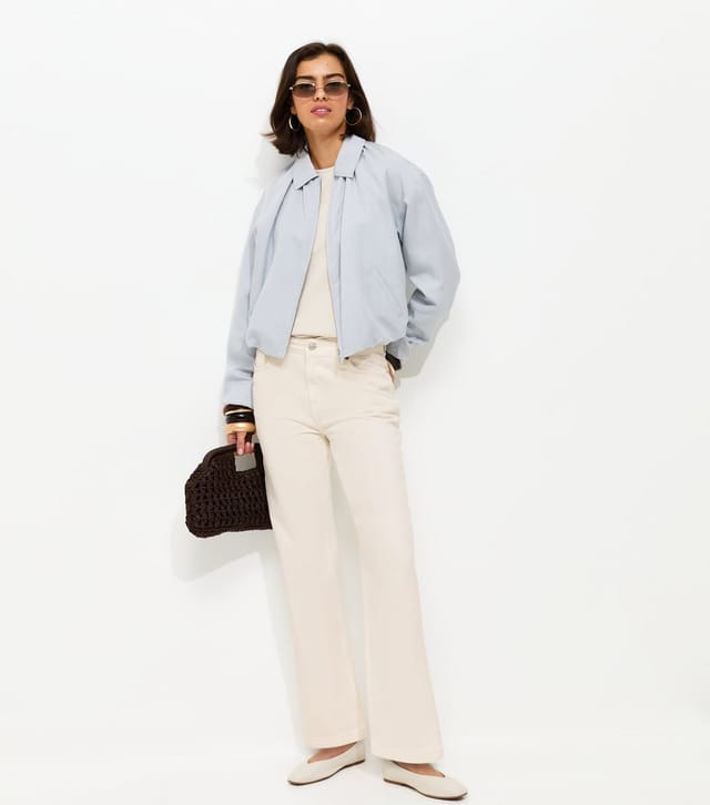 New Look Women's Anica Off White Straight Leg Jeans New Look - 3