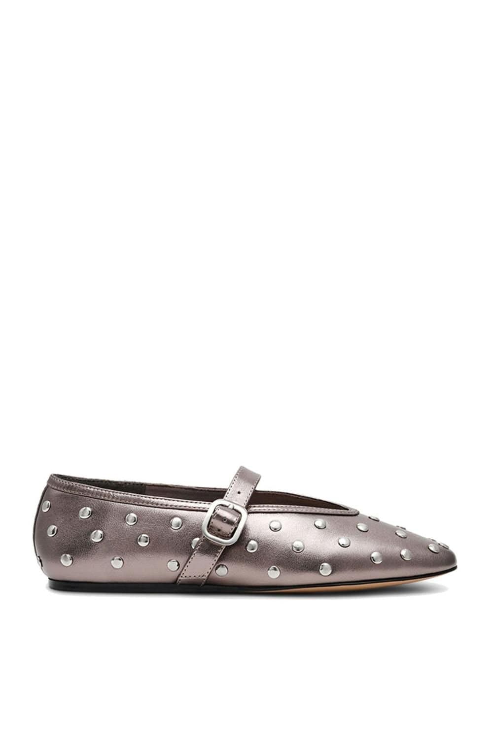 Steve Madden Steve Madden Silver Leather Flats for Women