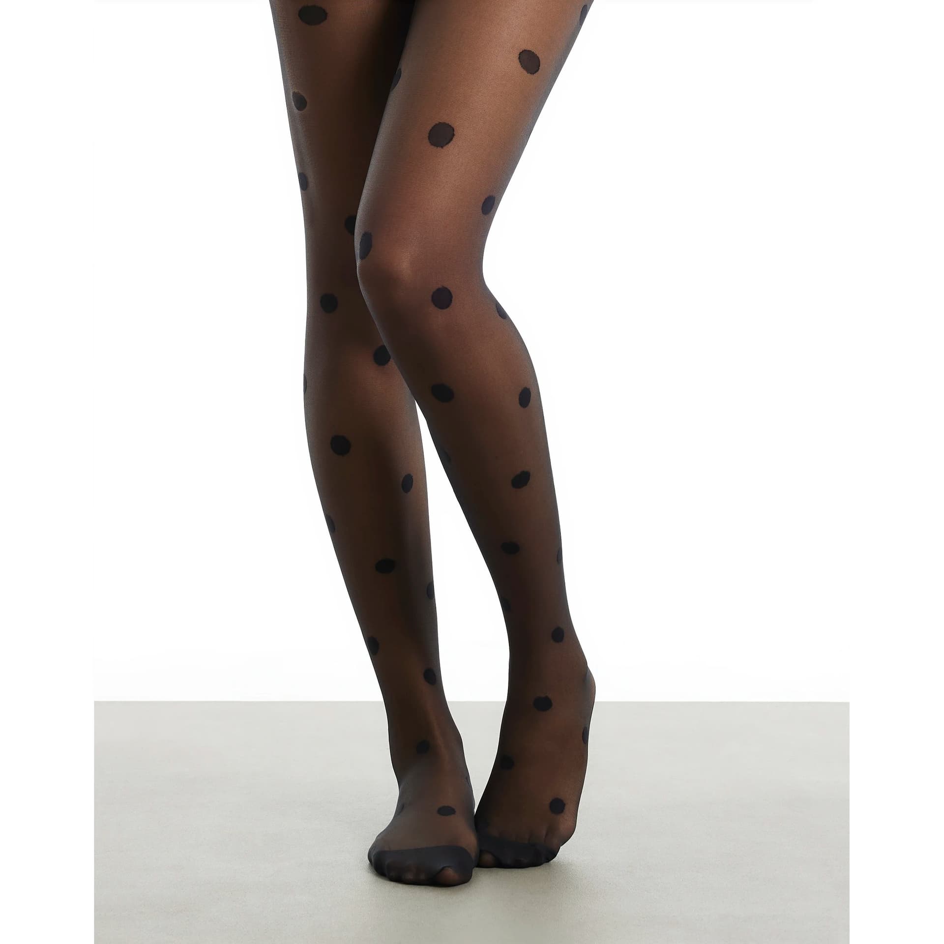 River Island River Island Womens Black Polka Dot Tights