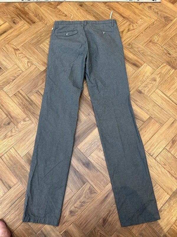 DKNY Pure DKNY Grey cotton draw string wide leg pants size W30 / L 34 - 1