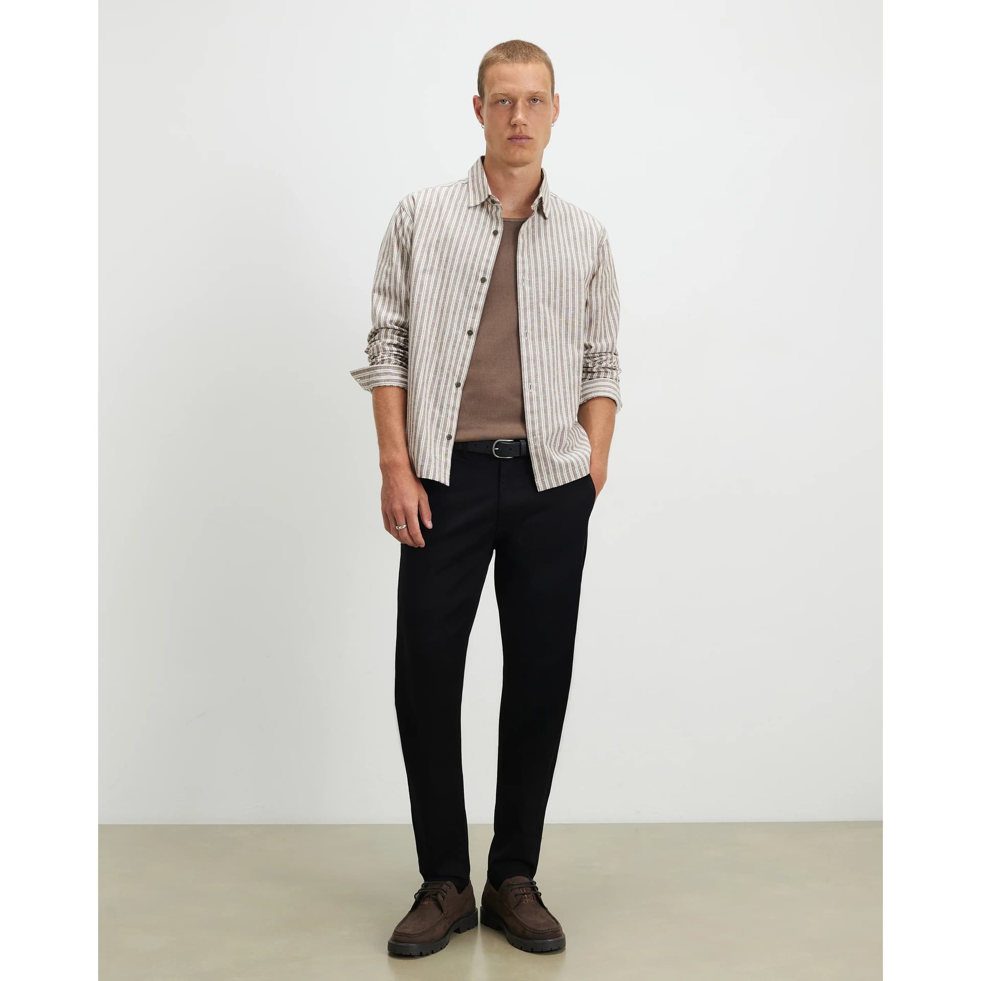 River Island Mens River Island Black Skinny Fit Chino Trousers