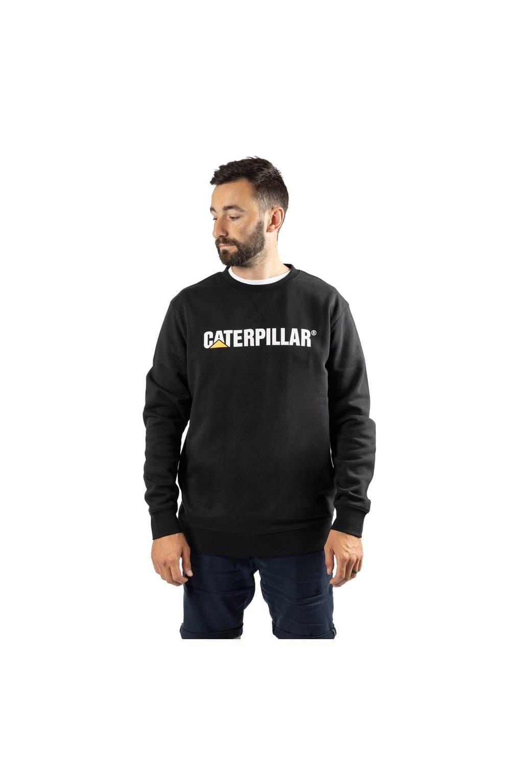 Caterpillar Caterpillar Men's Midweight Crewneck Sweatshirt in Black
