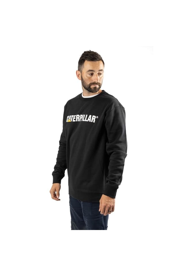 Caterpillar Caterpillar Men's Midweight Crewneck Sweatshirt in Black - 3