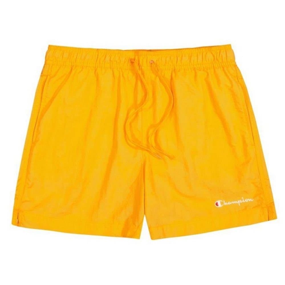 Champion Champion Men's Embroidered Logo Short Swim Shorts in Orange