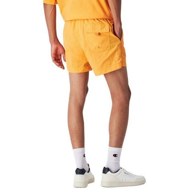 Champion Champion Men's Embroidered Logo Short Swim Shorts in Orange - 2