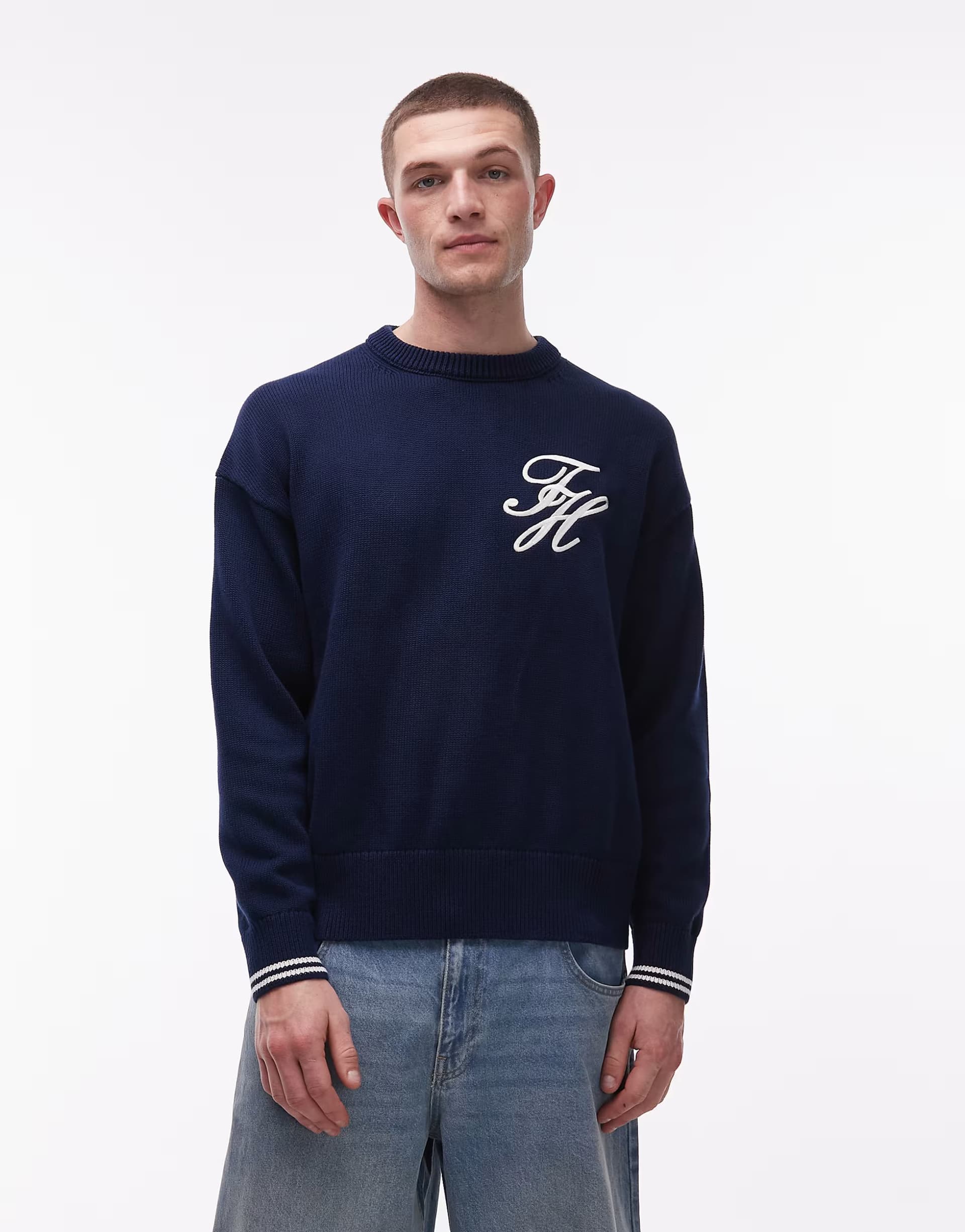 ASOS Tommy Hilfiger jumper in navy
