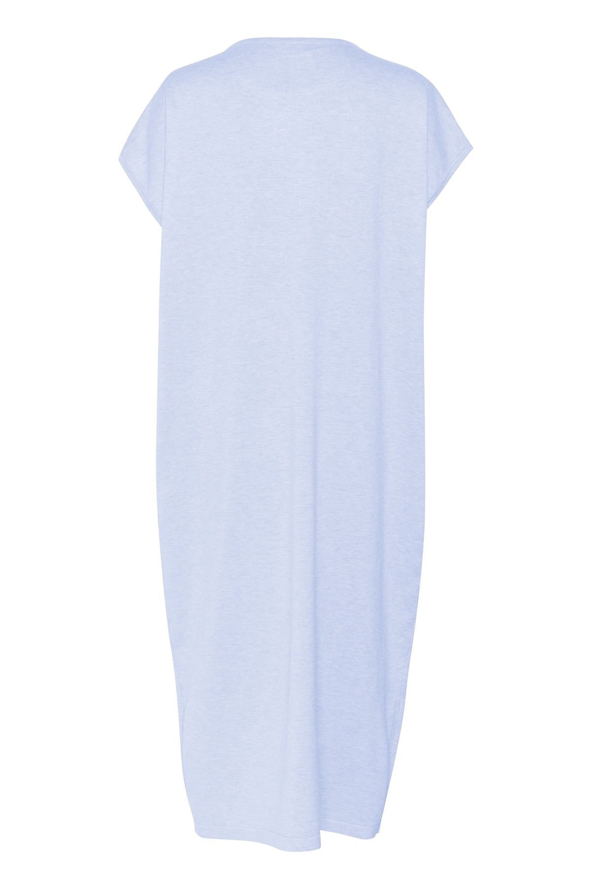 Saint Tropez Saint Tropez Women's MilaSZ Round Neck Short Sleeve Dress in Baby Blue - 4