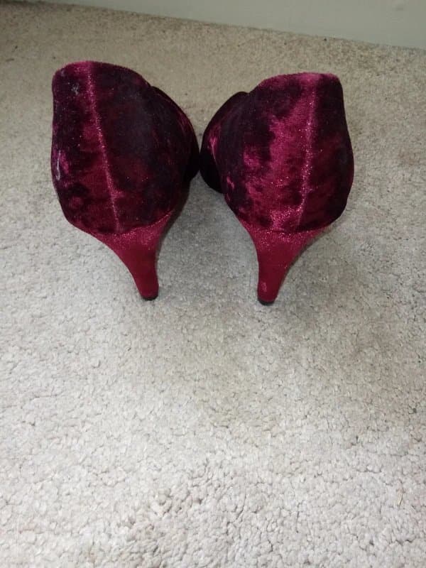 New Look Burgundy high heels