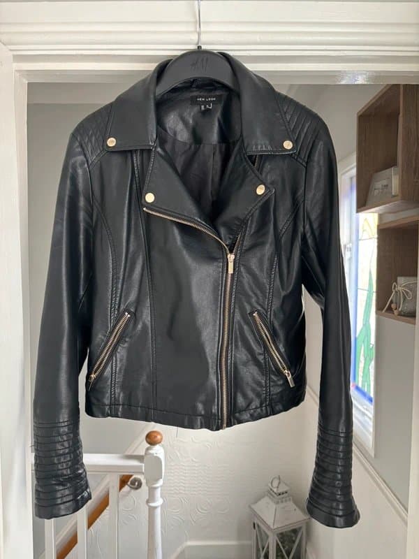 New Look Black leather jacket