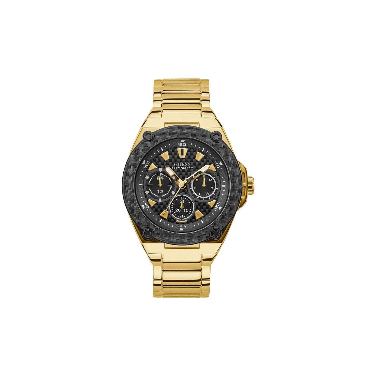 Guess Guess Men's W1305G2 Legacy 45mm Quartz Watch in Gold