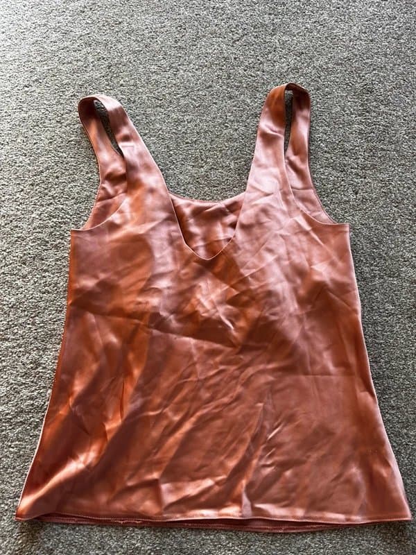 ASOS ASOS satin peach pink cami top