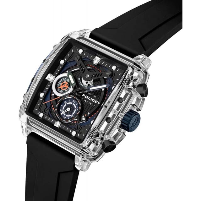 Police Police Men's PEWGO0052401 Urban 43mm Quartz Watch in Black - 2
