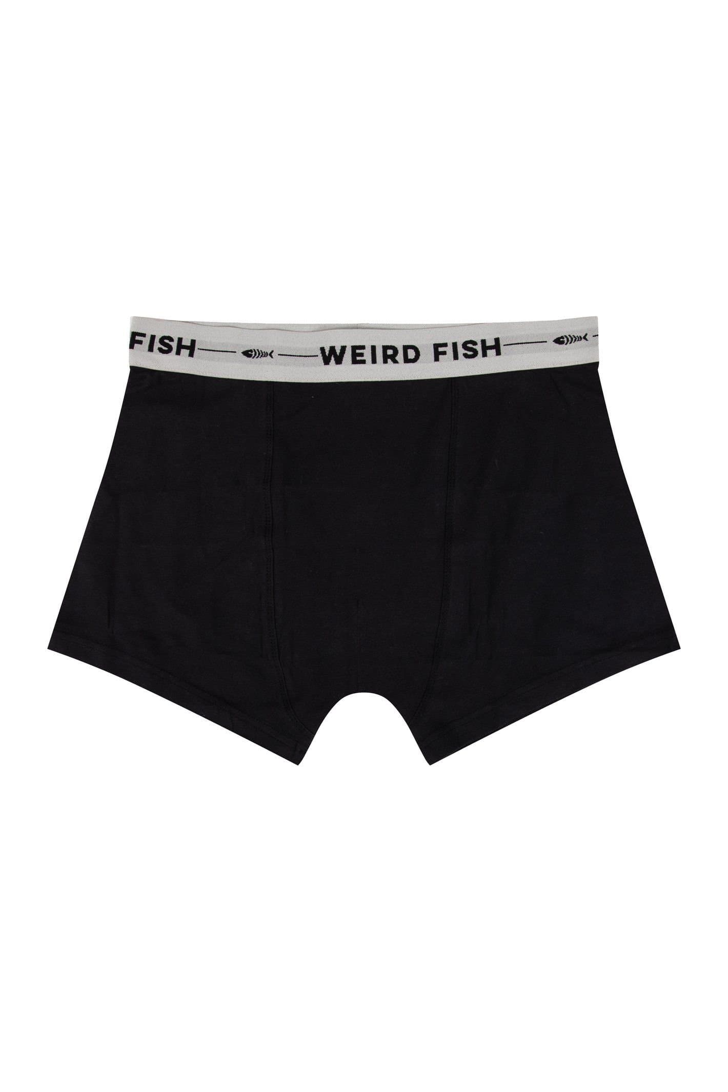 Weird Fish Weird Fish Men's Ashridge Boxer Shorts 3 Pack in Black