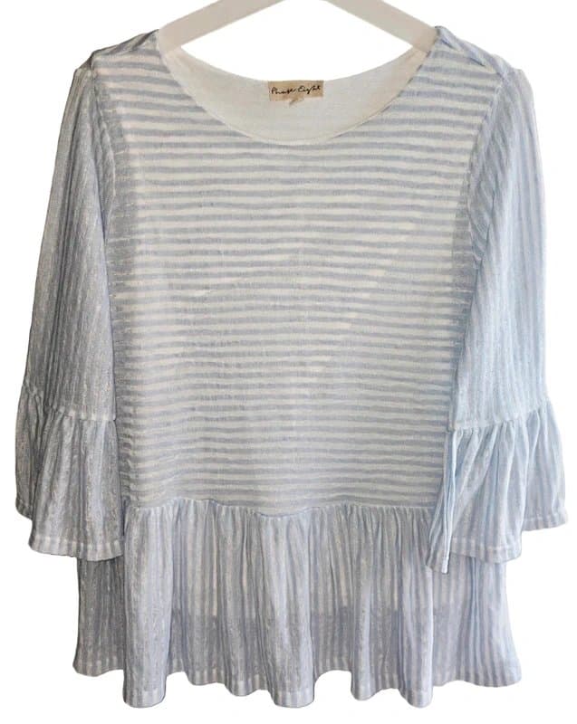Phase Eight Phase Eight Paulina Peplum Stripe Top Size 8