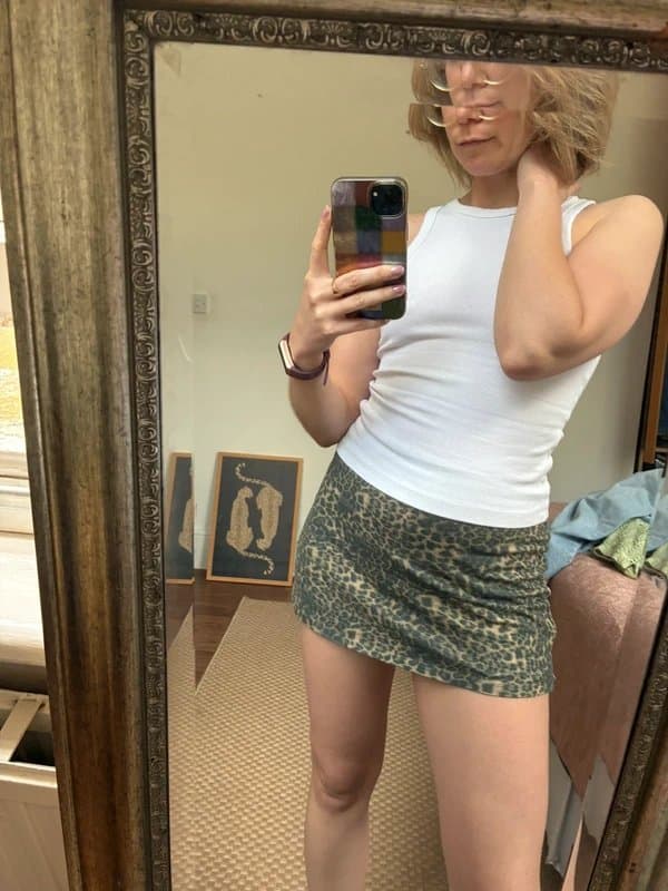 ASOS Design Leopard print skort