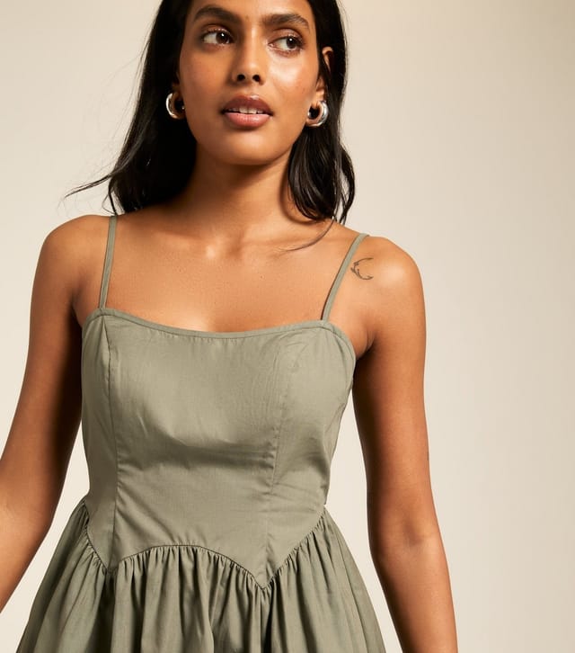 New Look Women's Khaki Strappy Mini Dress New Look - 2