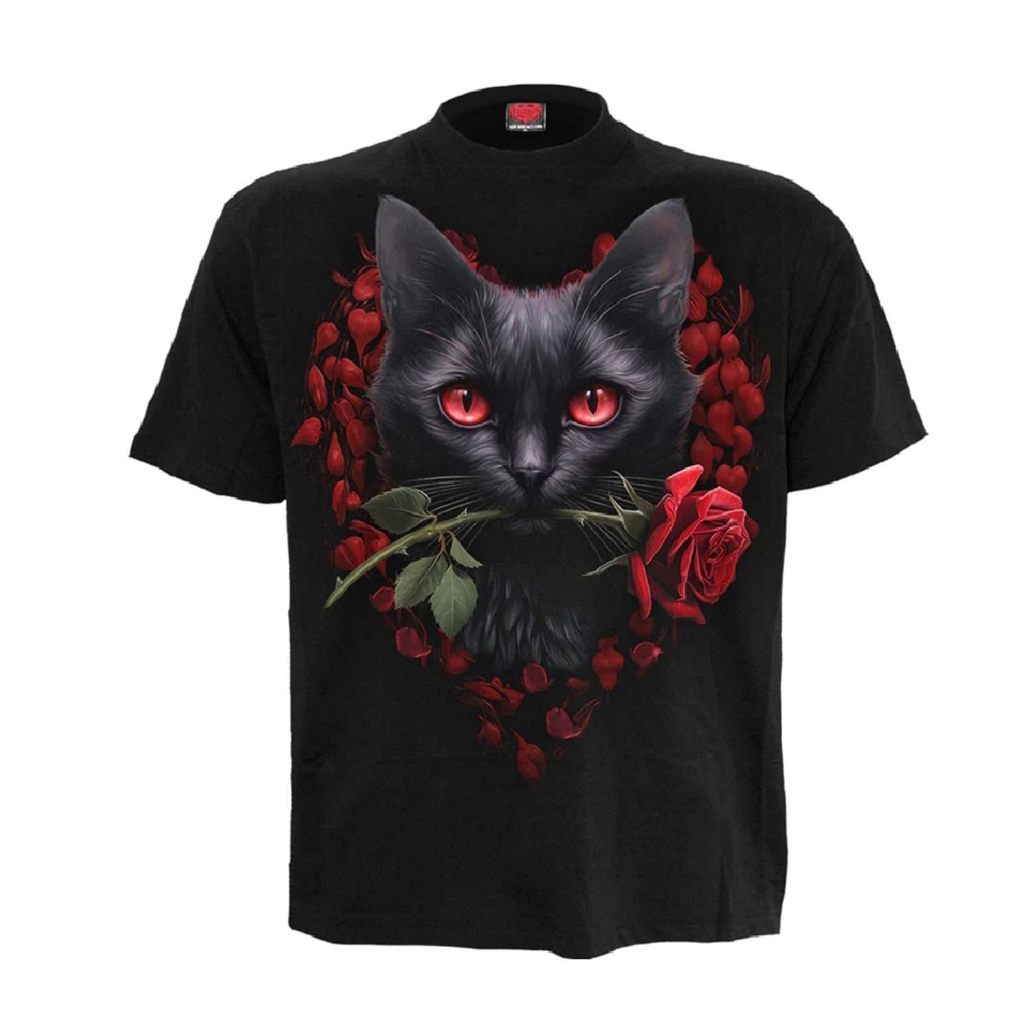 Spiral Direct Spiral Direct Men's Cat´s Love T-Shirt in Black