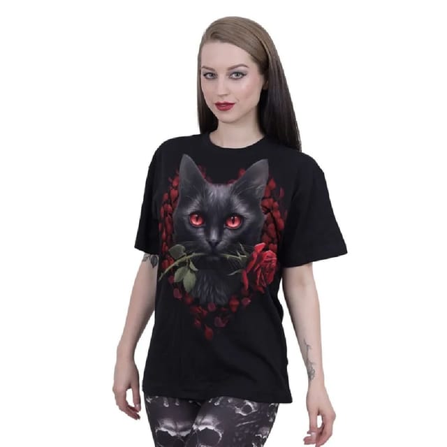 Spiral Direct Spiral Direct Men's Cat´s Love T-Shirt in Black - 2