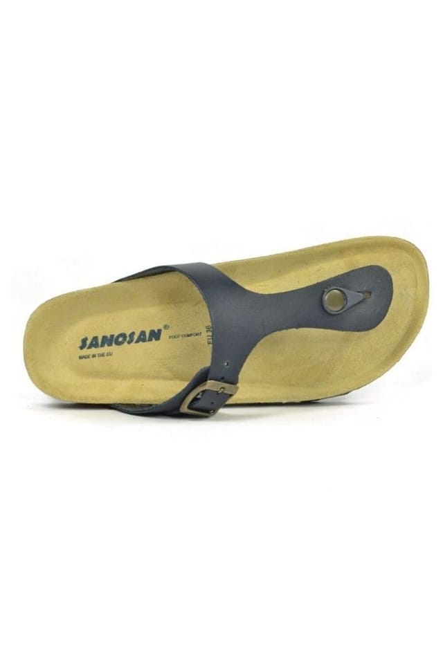 Sanosan Sanosan Women's Geneve Designer Leather Sandals in Black - 2