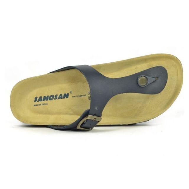 Sanosan Sanosan Women's Geneve Designer Leather Sandals in Black - 3