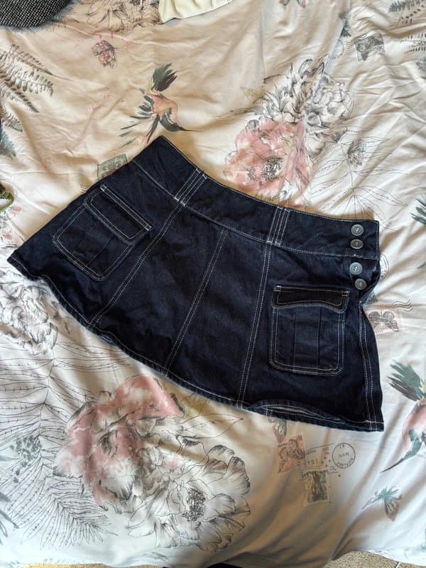 ASOS Jean posted mini skirt
