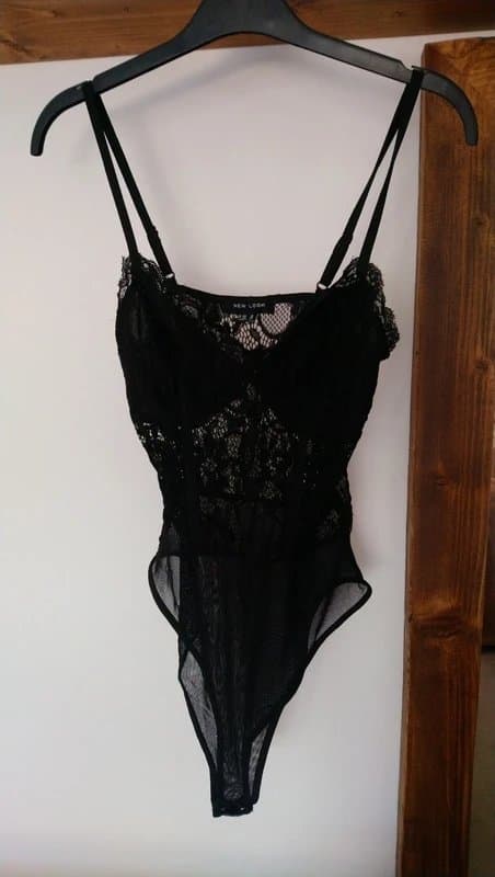 New Look Black lace bodysuit