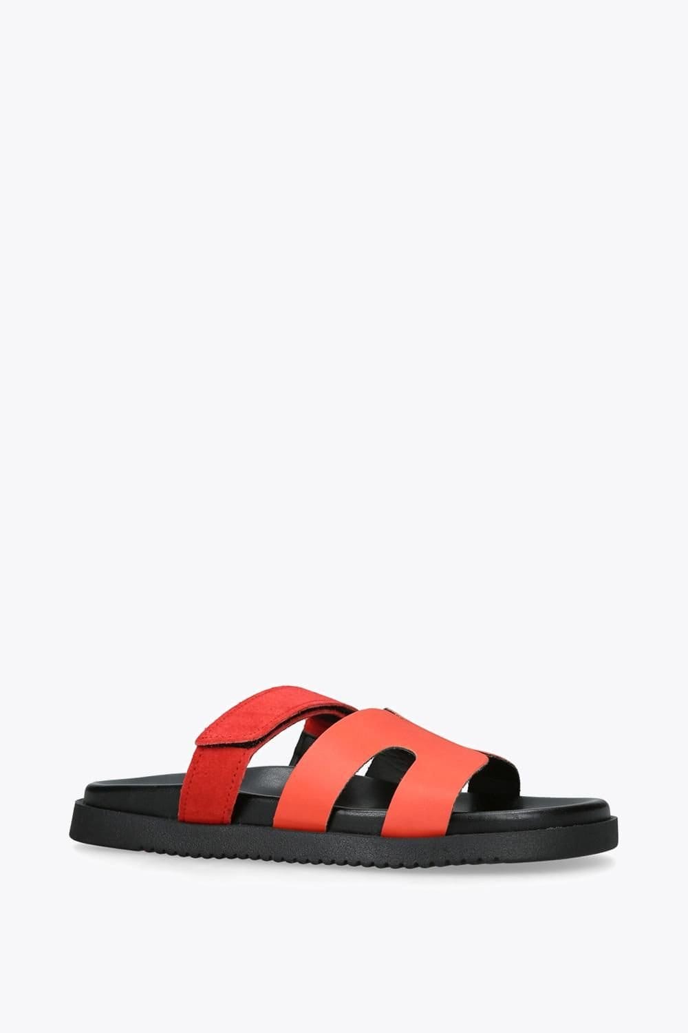 Steve Madden STEVE MADDEN Women's 'Missile' Suede Leather Sandals in Red - 4