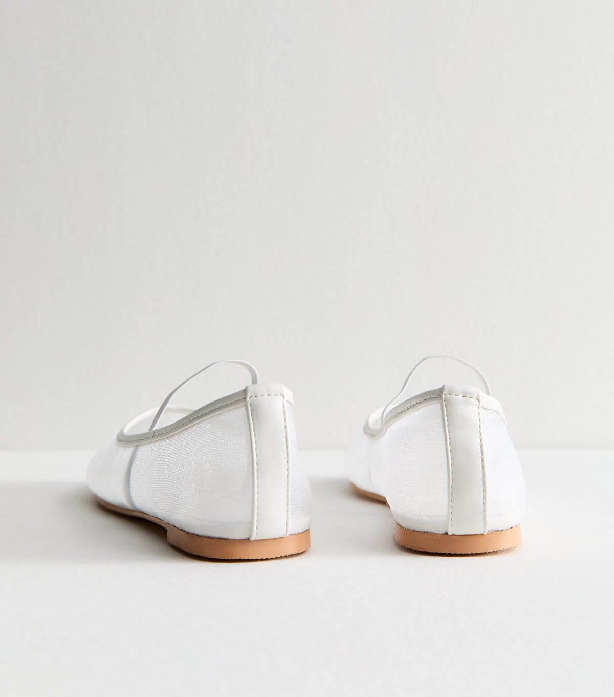 Public Desire Women's White Twiggie Ballet Pumps Public Desire New Look - 4