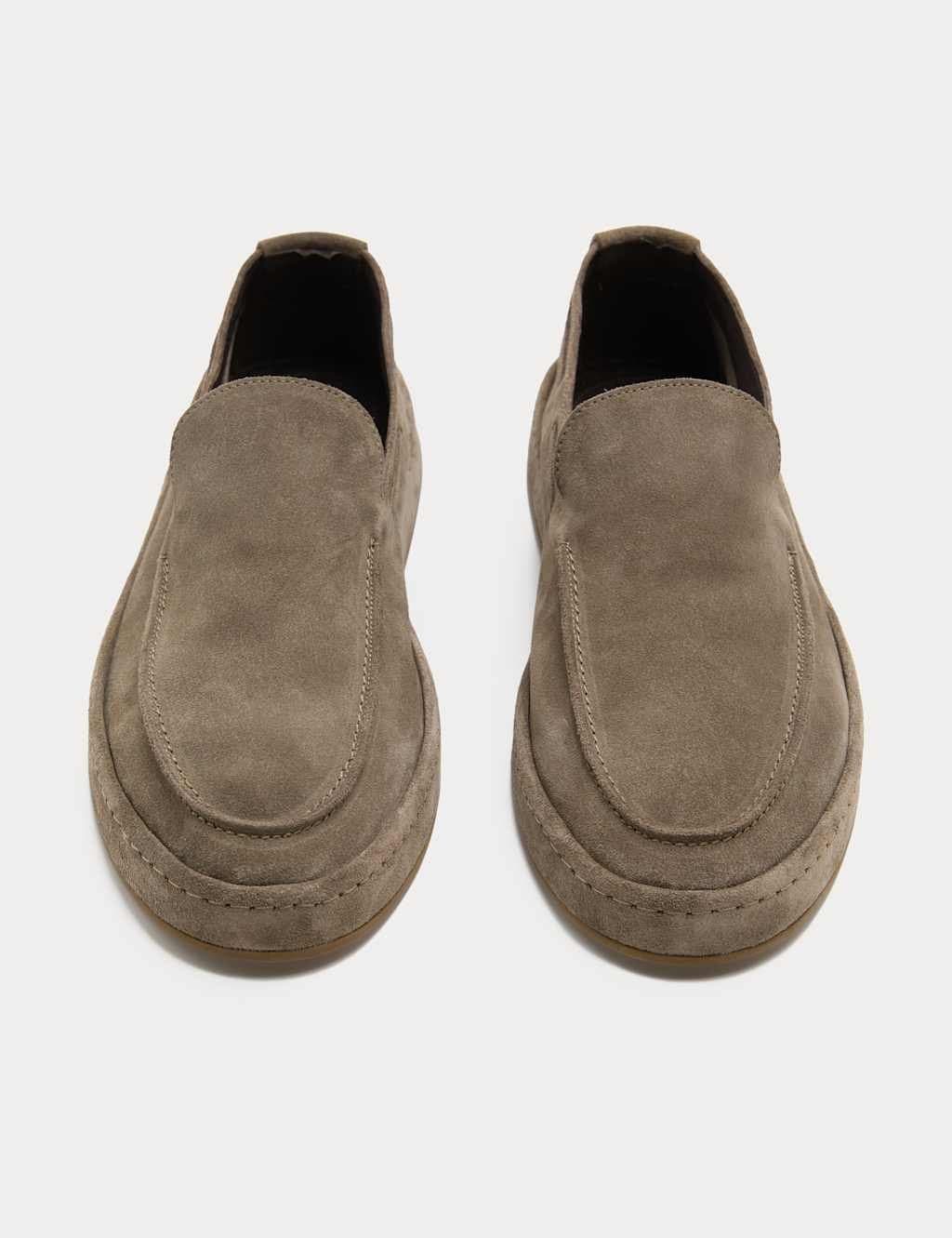 Marks & Spencer M&S Suede Slip On Loafers Mole