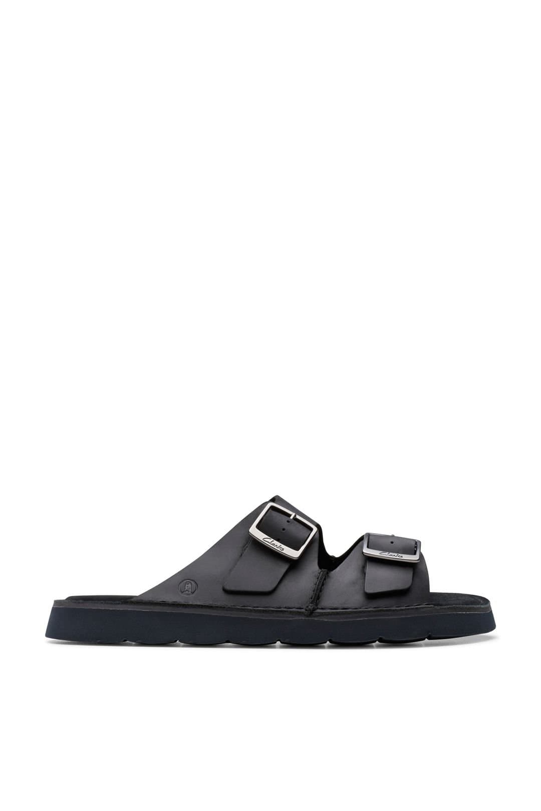Clarks Clarks Men's Solsbury Strap Leather Sandal Black