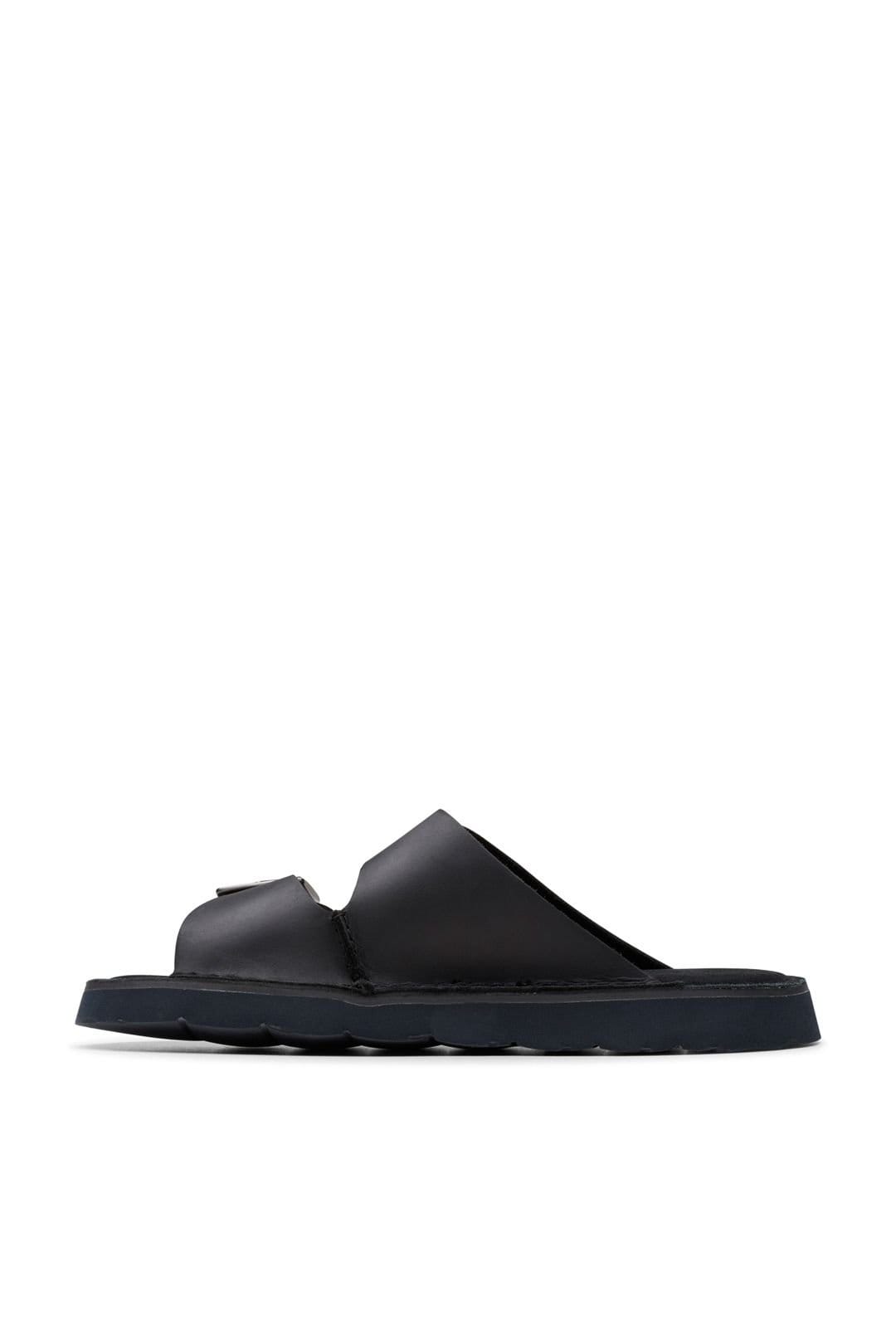 Clarks Clarks Men's Solsbury Strap Leather Sandal Black - 4