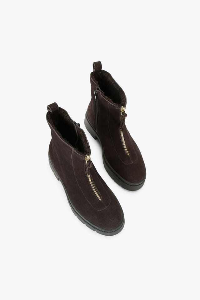Carvela Carvela Women's 'Malfa Zip Ankle' Suede Boots in Brown - 2