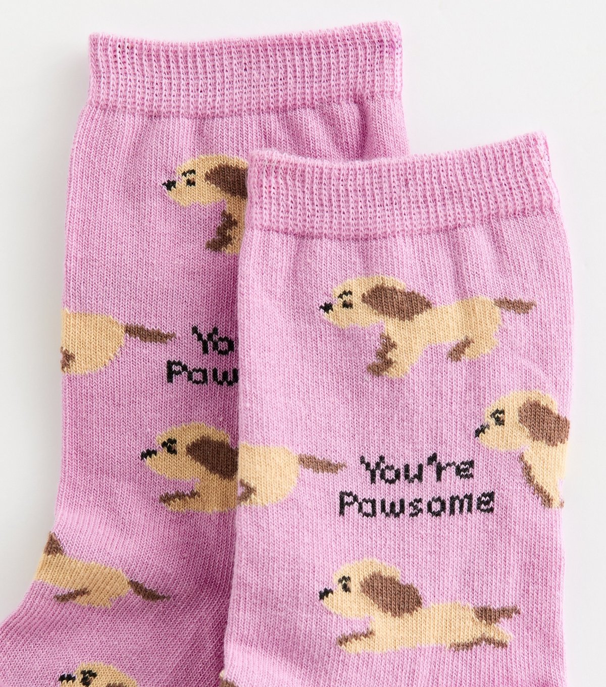 New Look Pink Cockerpoo 'You're Pawsome' Socks New Look - 2