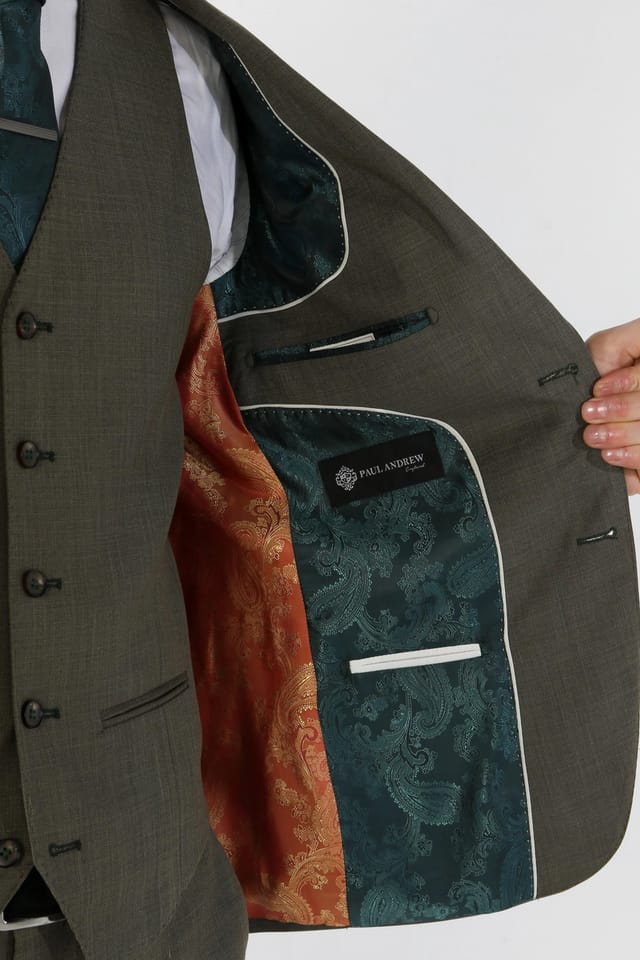 Paul Andrew Paul Andrew Men's Kurt - Tailored Fit Blazer in Bottle Green - 2