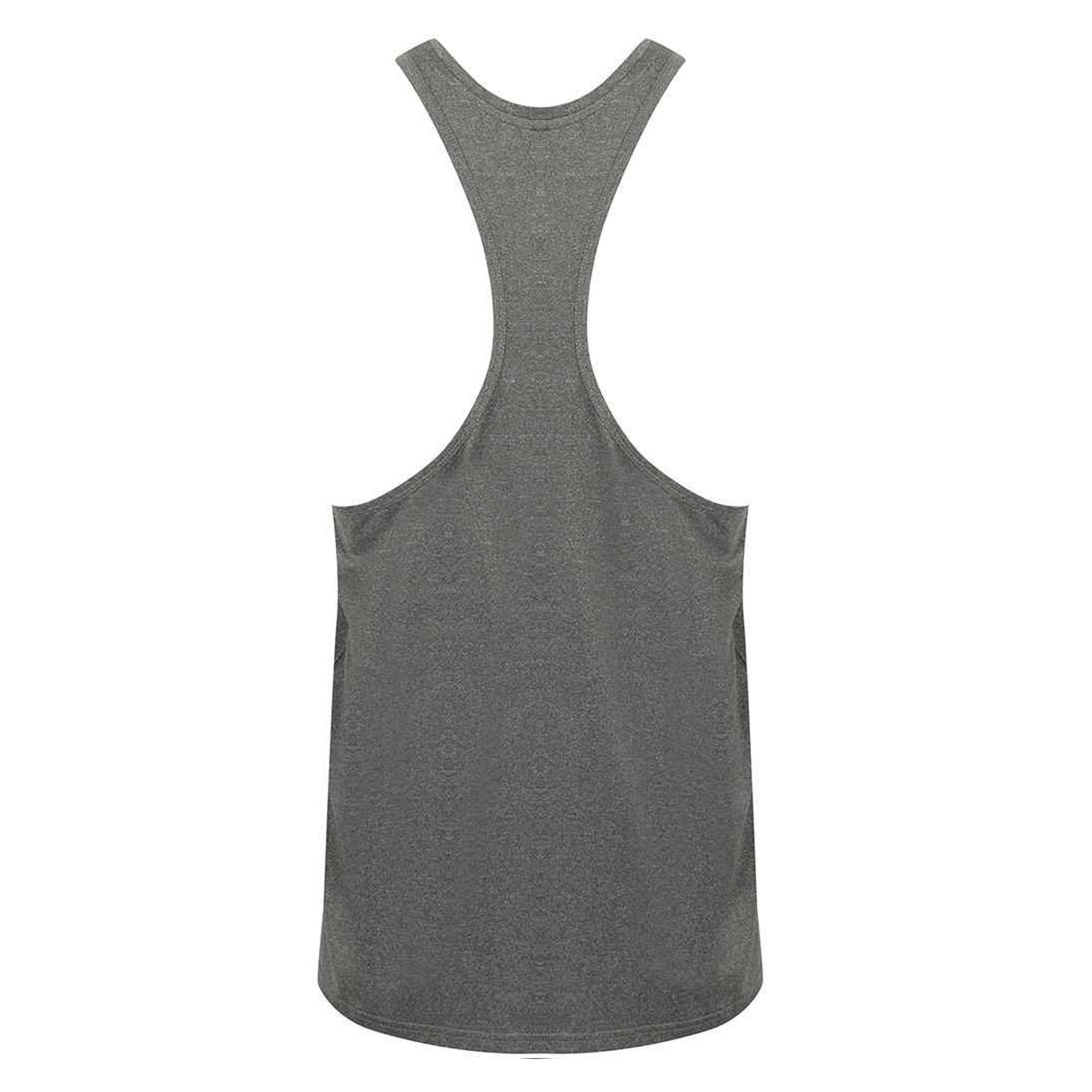 Tombo Tombo Men's Muscle Vest in Grey - 2