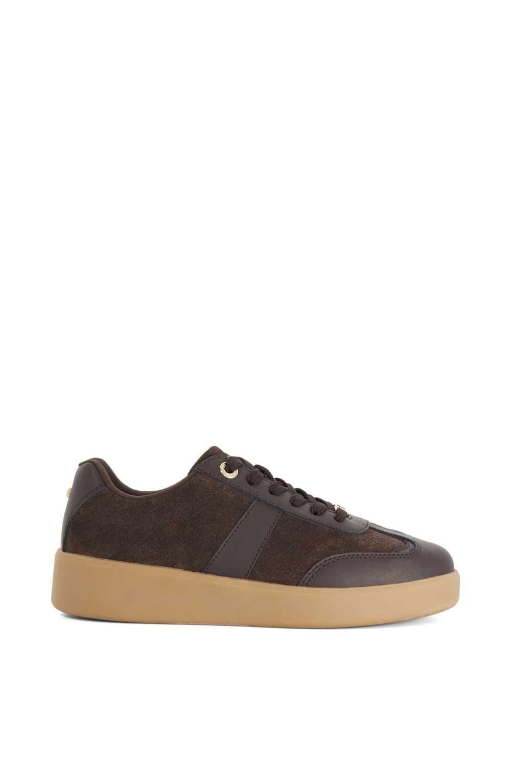 Dune London Dune London Women's 'Ensemble' Suede Trainers in Brown