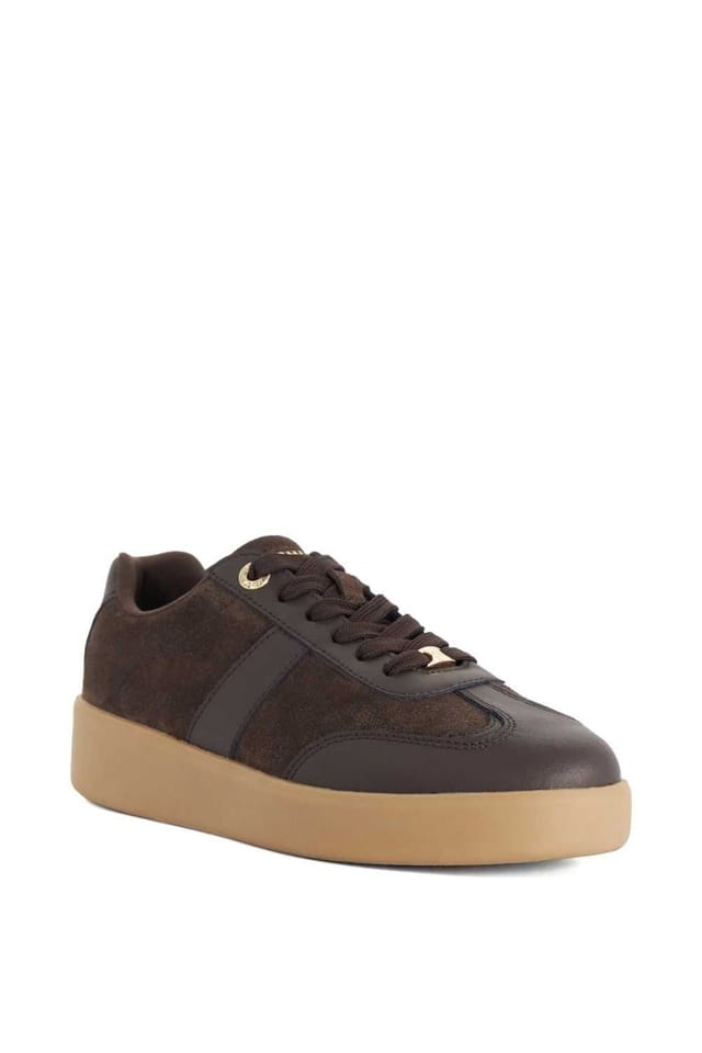 Dune London Dune London Women's 'Ensemble' Suede Trainers in Brown - 2