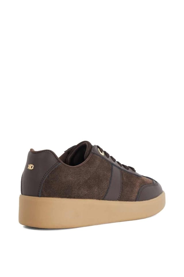 Dune London Dune London Women's 'Ensemble' Suede Trainers in Brown - 3