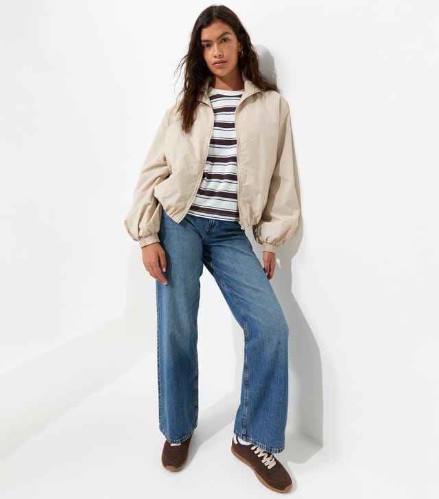 New Look Women's Brown Cotton Striped Boxy Fit T-Shirt New Look - 3