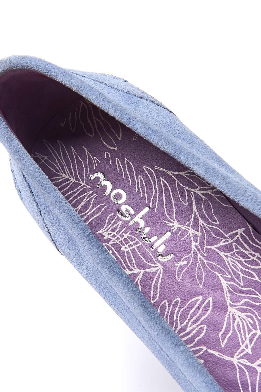 Moshulu Moshulu Women's 'Petrel Suede' Suede Loafers in Pale Blue - 4