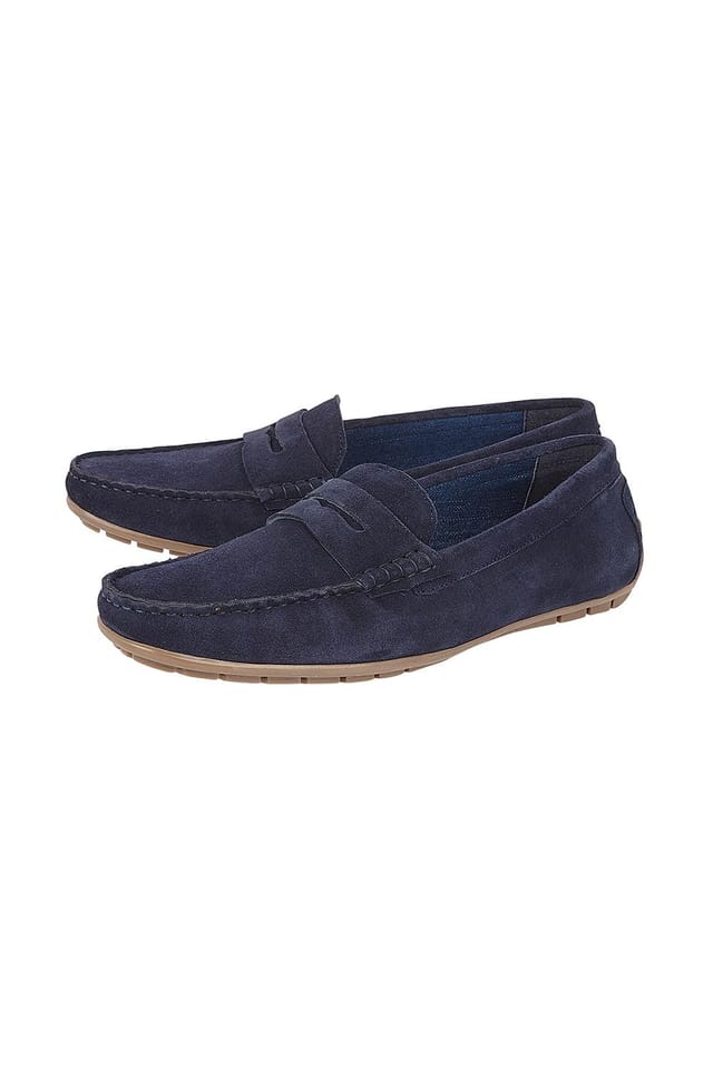 Lotus Lotus Men's 'Addison' Suede Loafers in Navy - 2