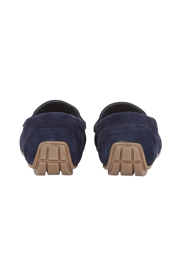 Lotus Lotus Men's 'Addison' Suede Loafers in Navy - 3