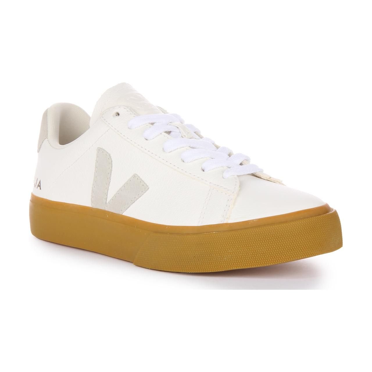 Veja Veja Women's 'Campo Chromefre' Leather Trainers in White - 4